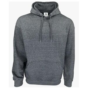 Homespun Men's Ultra‎ Soft Cotton Blend Fleece Hoodie in Blue Dark Heather Small